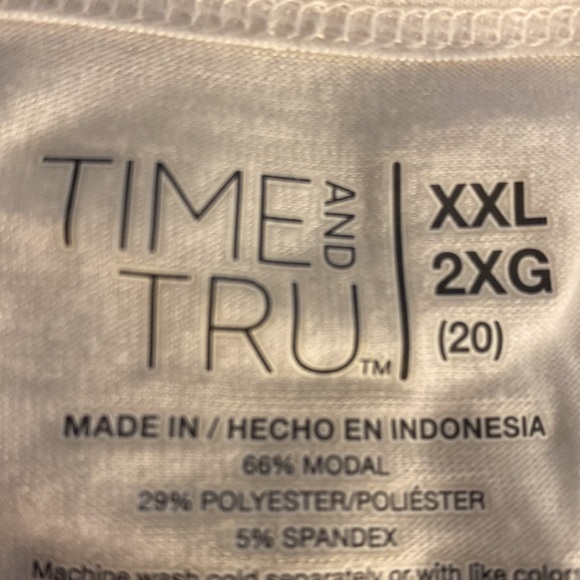 EUC TIME & TRU SUPER SOFT LIGHT WEIGHT SWEATSHIRT black/white TIE DYED XXL (2XG) - Picture 6 of 7